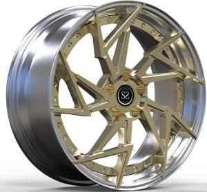 Wholesale Polihsed Lip 2PC Forged Aluminum Alloy Rims Subaru Forester Sk Facelif 19x8 5x114.3 from china suppliers