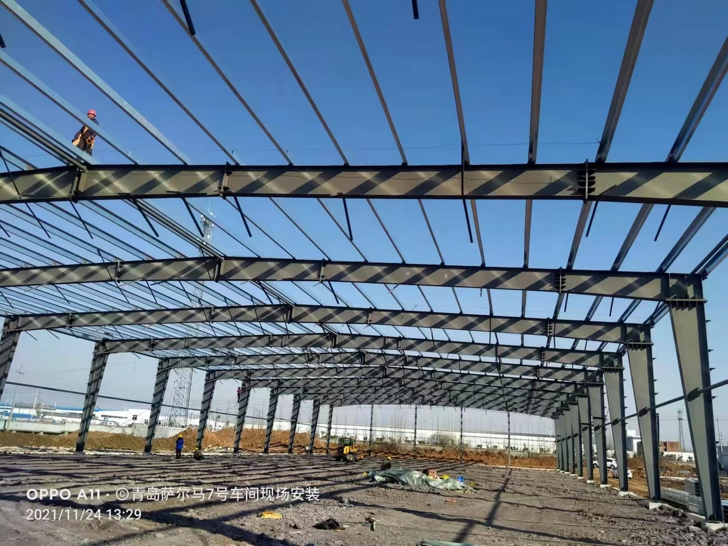 Portal Rigid Frame Metal Structure Warehouse Construction Solution