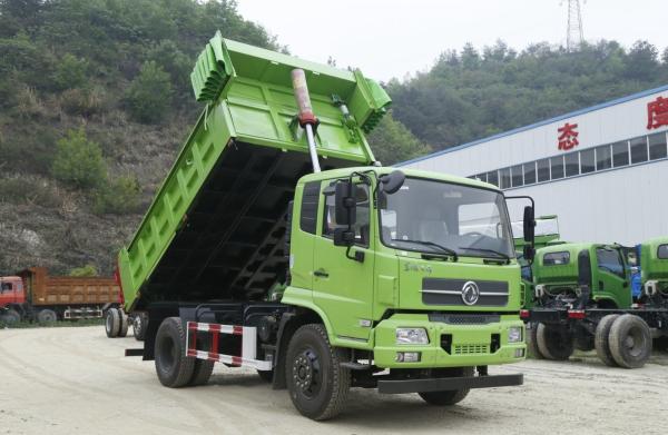 Used Small Tipper Trucks 4*2 Dongfeng Dump Truck Tianjin Single Cab Loading 10