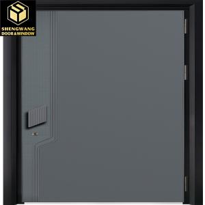 Wholesale Black Powder Door stainless steel entry door Heat Transfer Print 2.0mm solid metal exterior doors from china suppliers