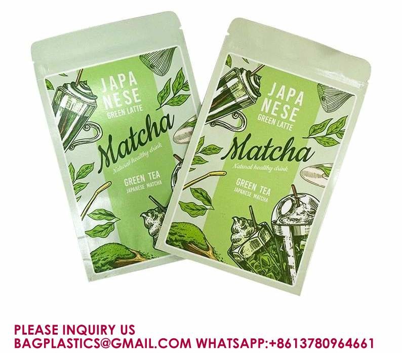 Packaging Sweets Tea Biscuits Aluminium Foil Bags Self-Standing Zipper Packaging Bags