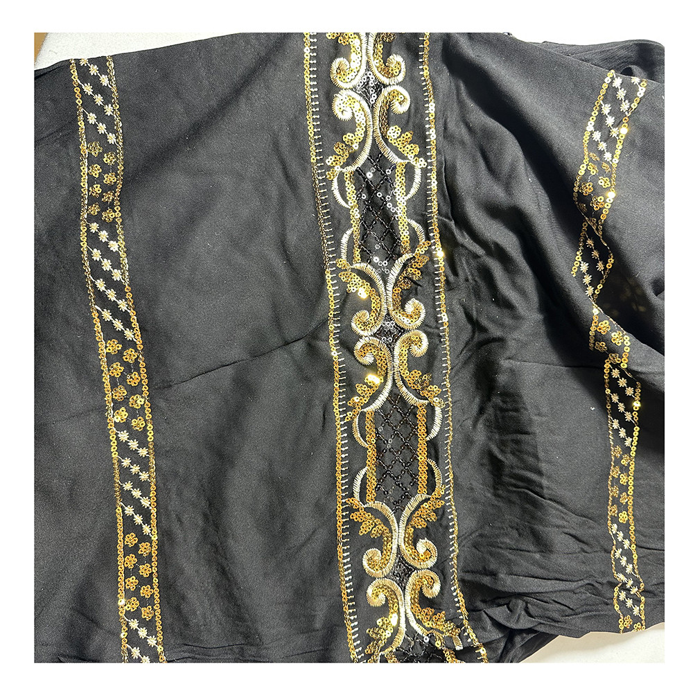 Luxury Design Velvet Embroidery Lace 100% Polyester White Sheer Curtain Fabric Voile Factory Supply For The Living Room