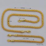 Korean Fishbone chain New Trendy Suitable for men and women Jewelry 18K Real