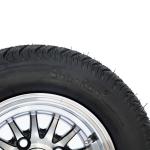 10'' Golf Cart Rim And 205/50-10 DOT Street Tire Assembly - Machined/Glossy