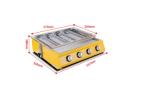 Factory Price 4 pcs burner Gas Stainless Steel ceramic smokeless bbq grill