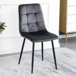 Abrasion Resistance Modern Metal Dining Chairs W480mm European Style
