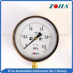 150mm Half SS Pressure Gauge , SUS304 Case Oil Filled Water Pressure Gauge