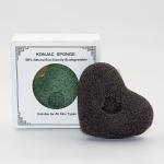Skincare Exfoliating Goose Yellow Heart Konjac Sponge Organic