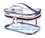 PVC Mini Plastic Cosmetic Bags , Cosmetic Tote Bags Printed Promotional Makeup