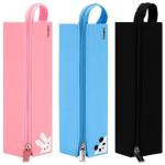 Silicone Waterproof Pencil Pouch Non-toxic Portable Pen Bag for Office School