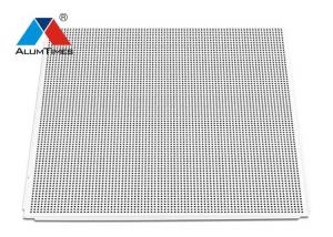 Wholesale White Perforated Lay In Acoustical Ceiling Tile Panels 600 X 600mm With Round Hole 3.0 from china suppliers