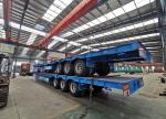 3 Axles 80-100 Tons Excavator Transport Gooseneck Lowboy Semi Trailer for Heavy