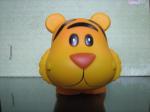 Cute Plastic Tiger Money Kids Piggy Banks 13.5cm Length X 10cm Height X 10cm