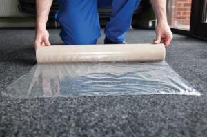 Wholesale Anti Humidity Oil Paint 15m 500mm Carpet Protection Film Home Remodeling from china suppliers