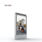 Plaza Subway Floor Standing Outdoor Digital Totem Double Sided