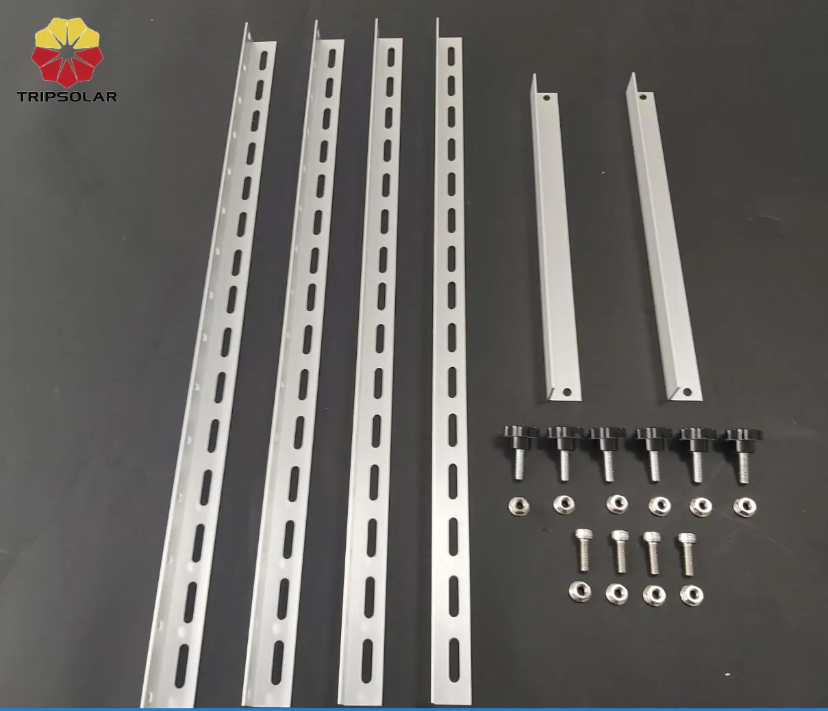 Adjustable Tilt Angle Solar Panel Mounting Bracket Kit with AL6005-T5 Bracket Material