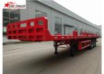 Heavy Equipment Transport Drop Deck Semi Trailer Manually Operated Or Hydraulic