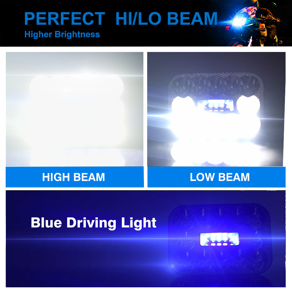 Universal Motorcycle Built-in LED Headlight DC12V 45W 4500LM Durable Construction