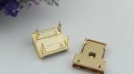 Fashion hardware gunmetal color closure catch clasp metal push press locks for