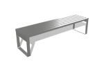 Bus Station Stainless Steel Building Products Benches Easy Installation Trimming