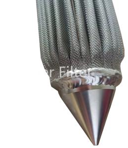 Wholesale High Temperature Gas Filtration Pleated Filter Element 90% Filter Rating from china suppliers