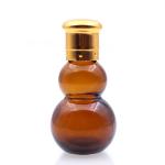 Glass Essential Oil Bottle Amber color Cucurbit Shaped