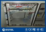 Custom Double Wall PDU Base Station Cabinet , Outdoor 19'' Rack Enclosure