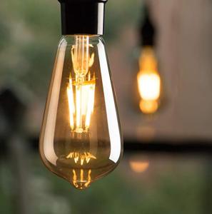 Wholesale Amber Glass LED Filament Bulb ST64 4W 8W Dimmable 220 Volt 2200k from china suppliers