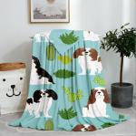 Super Soft Polyester Fleece Blanket , Woven Flannel Fleece Throw Blanket