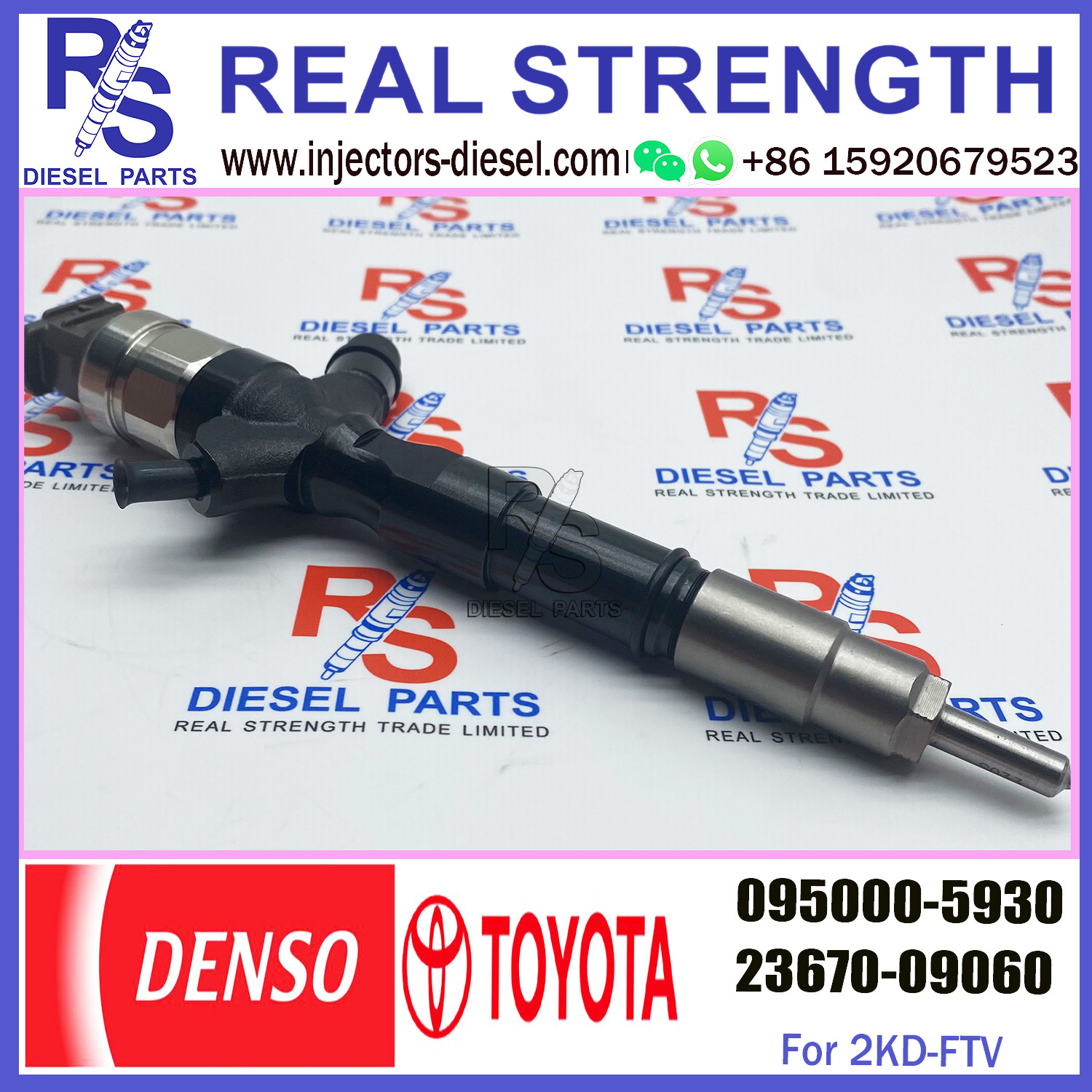Common Rail Fuel Injector 095000-5930 095000-5931 for TOYOTA Common Rail 23670-0L010 23670-09060