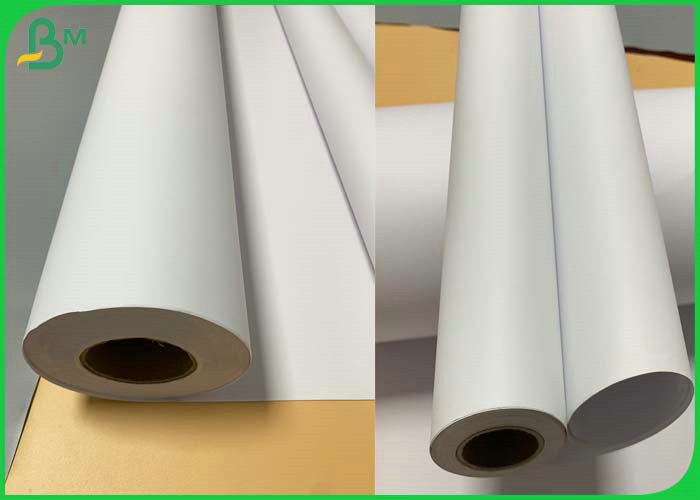 Large Format Uncoated 28LB White CAD Plotter Paper 54'' x 300ft Roll