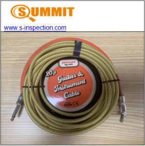 Wholesale 20FT Guitar Cable Qc Pre Shipment Inspection Services Within 24 Hours from china suppliers