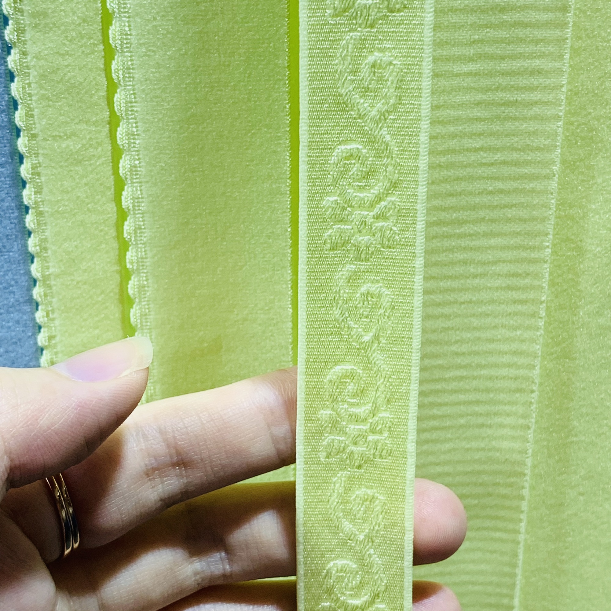 Custom wholesale jacquard nylon webbing fold over elastic ribbon binding bias tape