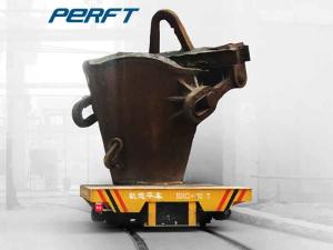 Wholesale Electric Hot Metal Motorized Ladle Transfer Trolley Easy Operation from china suppliers