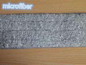 Wholesale 13*47Cm Grey Microfiber Wet Mop Pads Woven Coral Fleece Free Hand Washing from china suppliers