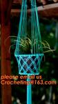 COTTON ROPE BRAIDED FLOWER POTS HOLDER, DECORATIVE MACRAME PLANT HANGERS,