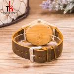 Handmade Wood Minimalist Leather Watch Waterproof Leather Belt Watch