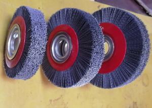 Wholesale Deburring Gear Circular Abrasive Nylon Wheel Brush 6 Inch OD 90 Mm Middle Plate from china suppliers