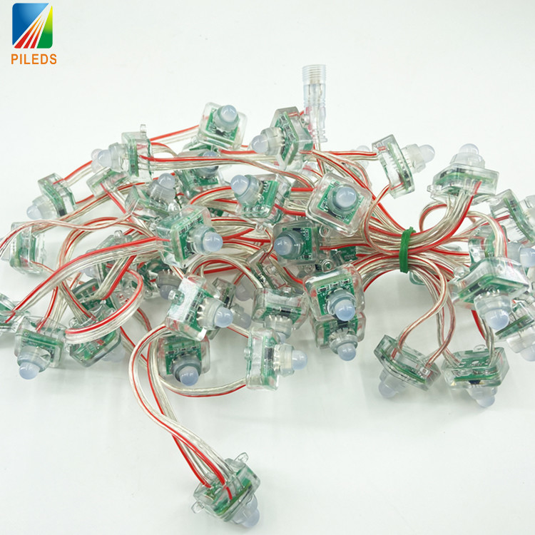 DC12V WS2811 UCS1903 12mm led exposed light string perforated lamp waterproof 12v 5v signboard advertising Christmas light