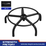 Spray Black Bar Stool Accessories 430mm Five Star Foot PU Chair Base