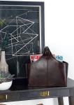 Leather Hand Basket Gift Storage Box For Wine / Sundries / Holiday Gift