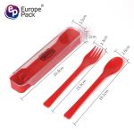 Healthy Eco-Friendly Plastic Cutlery Fork Spoon Set Travel Picnic Camping