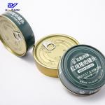 Round Food Tin Packing 99x27mm Tin Food Cans 180ml Customized