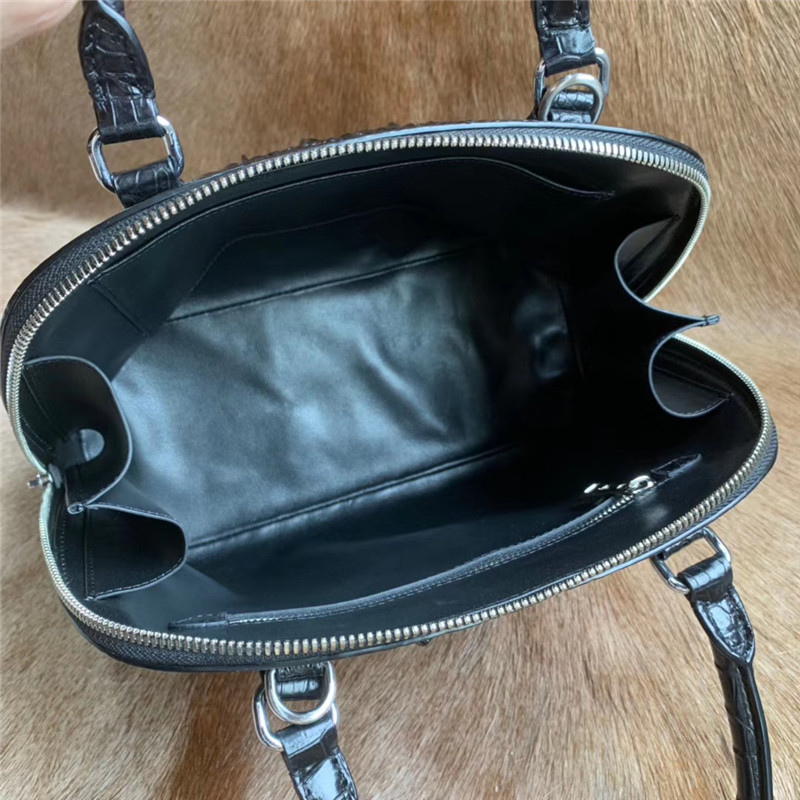 Authentic Exotic Crocodile Skin Women's Shell Purse Genuine Alligator Leather Female Handbag Lady Single Shoulder Bag