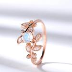 High Quality 925 Sterling Silver Natural Stone Jewelry Faceted Rainbow Moonstone