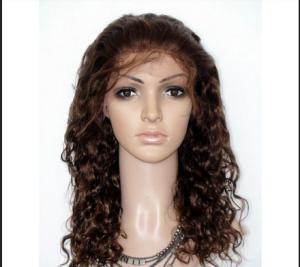 Wholesale Glueless Full Lace Wigs Brazilian Hair No Shedding No Tangle , curly full lace wigs from china suppliers