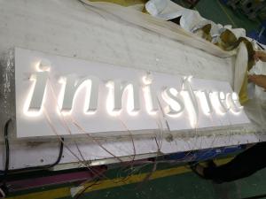 Wholesale Illuminated Backlit Stainless Steel Letters Signs 5000K For Hospitals from china suppliers
