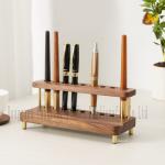 Multifunctional Mobile Phone Holder Pen Holder Office Storage Wooden Storage Pen