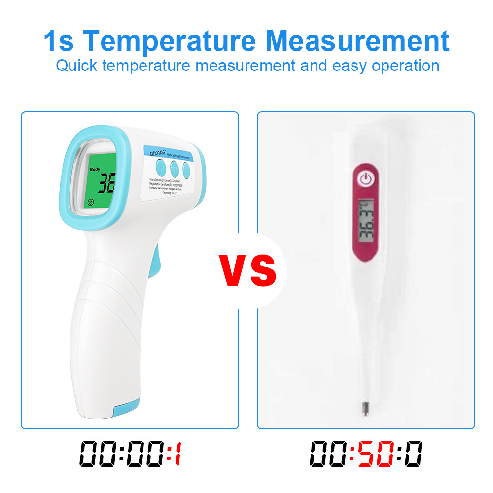 Medical Non Contact Infrared Thermometer , CE FCC Approval Forehead Digital Infrared Thermometer