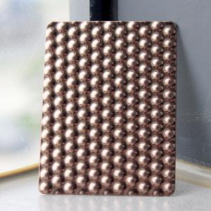 Wholesale Decorative SS metal sheet 201 304 316 Stamping Circle Pattern PVD Rose Gold Color Textured Stainless Steel Sheet from china suppliers